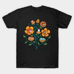 Flowers animals T-Shirt